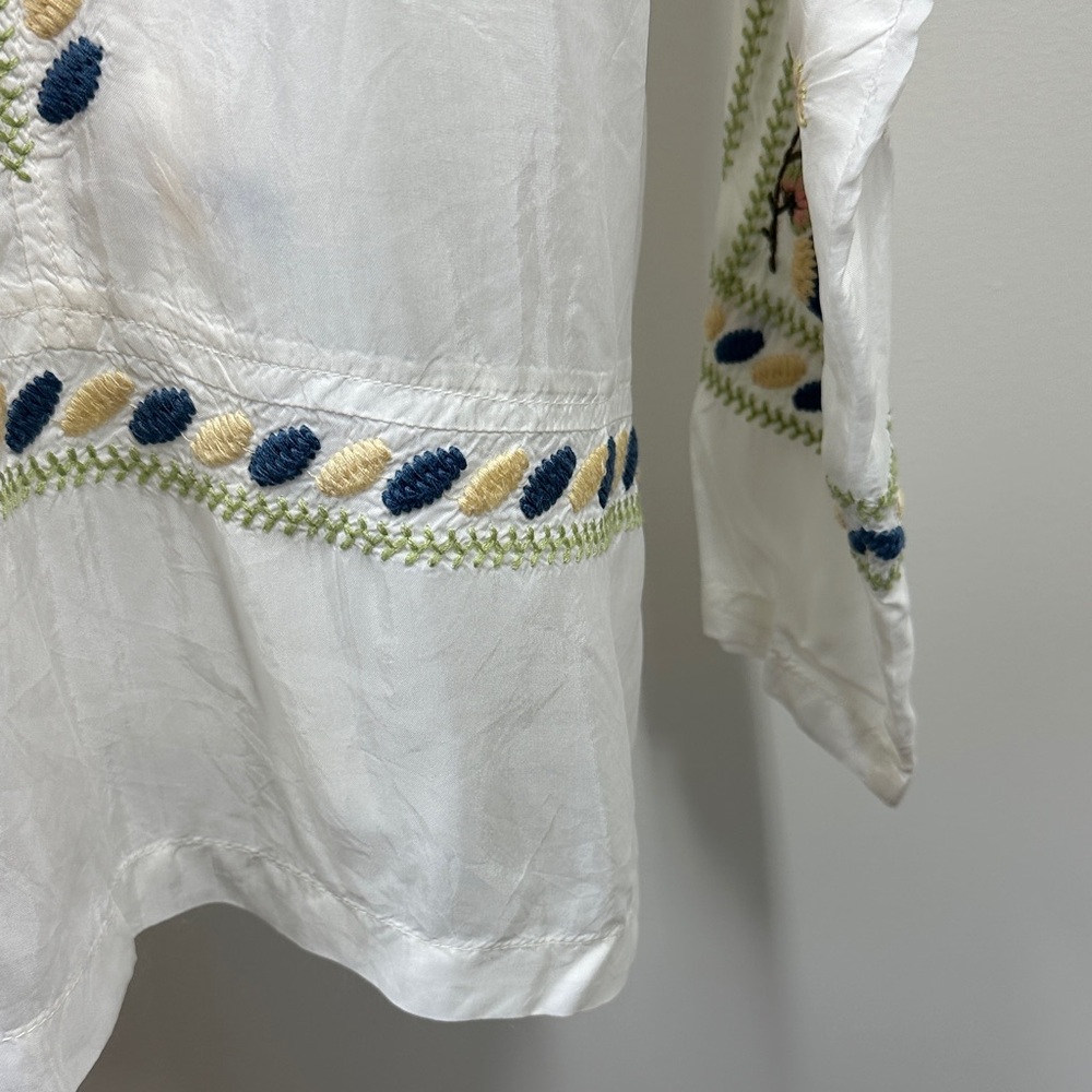 Rare Johnny Was Biya Embroidered Blouse - Picture 10 of 13